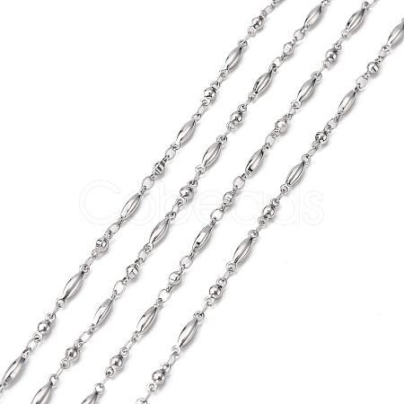 Tarnish Resistant 304 Stainless Steel Link Chains X-CHS-K001-83-1
