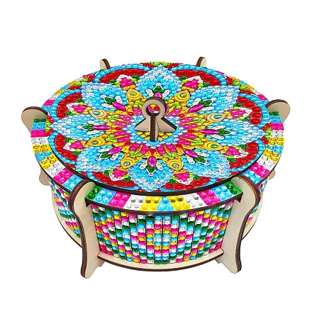 DIY Diamond Painting Wooden Storage Box Kits PW-WGD738E-01-1
