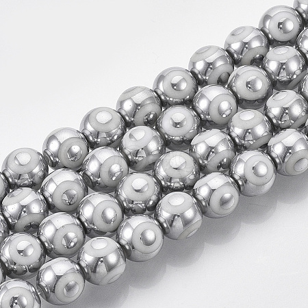 Electroplate Glass Beads Strands LS-EGLA-T012-02F-8MM-1