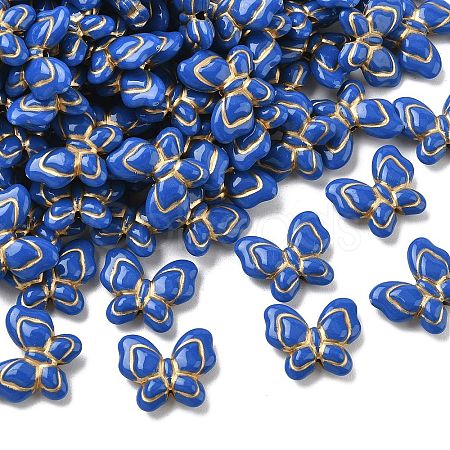 Plating Opaque Acrylic Beads AC-CBA6852-05-1