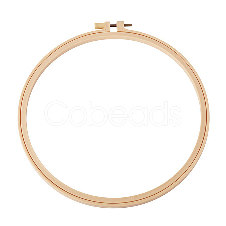 1Pc Plastic Imitation Bamboo Cross Stitch Embroidery Hoops FIND-TADJ0001-02-1