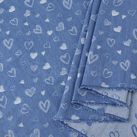 Cotton Denim Fabric DIY-WH0504-872A-1