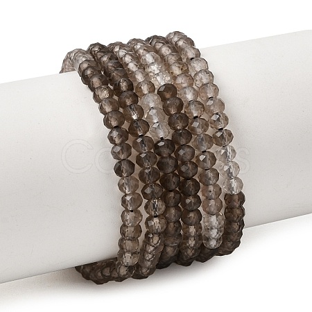 Gradient Natural Smoky Quartz Beads Strands GG-NH0017-A01-1
