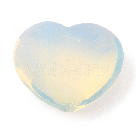 Opalite Love Heart Stone G-I367-03C-1