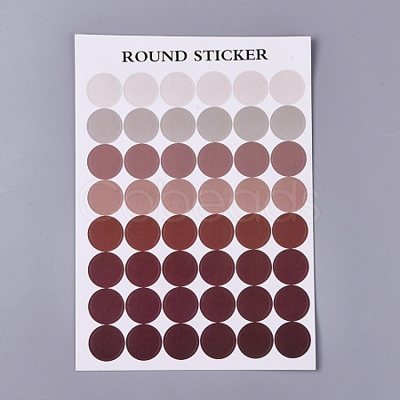 Polka Dot Pattern Decorative Labels Stickers DIY-L037-A02-1