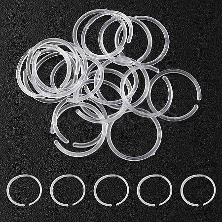 Acrylic Hoop Nose Ring AJEW-YW0001-06I-1