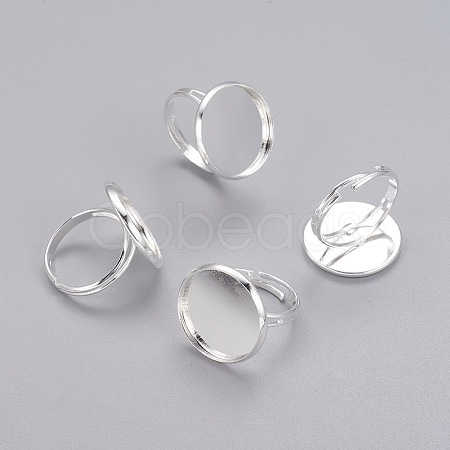 Adjustable Brass Pad Ring Bases KK-B021-S-1