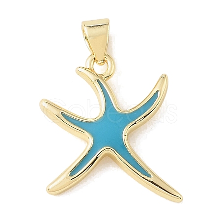 Brass Enamel Pendants KK-CBA6938-16G-02-1