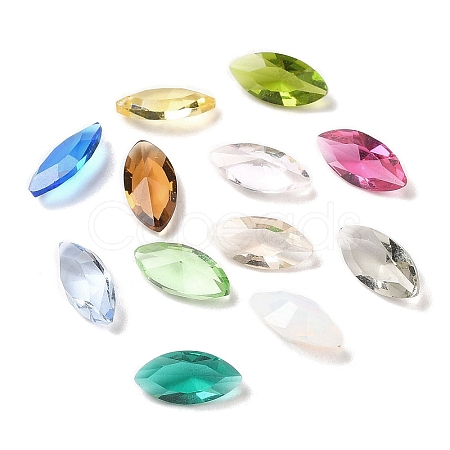 Pointed Back Glass Rhinestone Cabochons GLAA-B012-51A-1