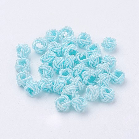 Nylon Cord Woven Beads NWIR-F005-14P-1