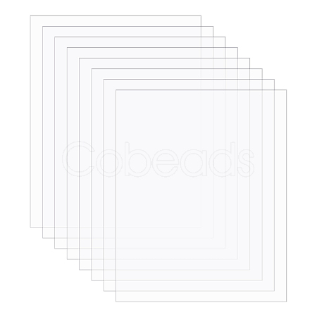 Transparent Plastic Board with Protective Paper for Photo Frame Replacement DIY-OC0003-74E-1