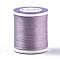 Nylon 66 Coated Beading Threads for Seed Beads, Plum, 0.1mm, about 54.68 yards(50m)/roll