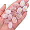 Oval Natural Rose Quartz Rune Stones, Healing Stones for Chakras Balancing, Crystal Therapy, Meditation, Reiki, Divination, 20x15mm, 13pcs/set