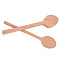 Gorgecraft Wood Carving Spoon, Blank Unfinished Wooden Craft, BurlyWood, 176x37x20mm