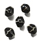 Handmade Porcelain Beads, Rhombus, Black, 11.5x10mm, Hole: 2mm