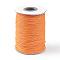 Korean Waxed Polyester Cord, Orange, 1mm, about 85yards/roll