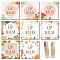 CRASPIRE 80Pcs 8 Styles Custom Lip Balm DIY Label Sticker, Coated Paper Paster, Self-Adhesive Stickers, Square, Flower of Life Pattern, 5x5cm, 10pcs/style