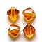 Imitation Austrian Crystal Beads, Grade AAA, K9 Glass, Faceted, Bicone, Orange, 4.55x5mm, Hole: 0.7~0.9mm