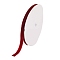 5/8 inch Single Face Velvet Ribbon, Dark Red, 5/8 inch(15.9mm), about 25yards/roll(22.86m/roll)