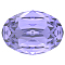 Preciosa&reg MAXIMA Crystal Fancy Stones, Czech Crystal, 435 12 601 Oval, Dura Foiling, 20410 Tanzanite, 8x6mm