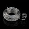 Round Aluminum Wire, Bendable Metal Craft Wire, for DIY Jewelry Craft Making, Silver, 9 Gauge, 3.0mm, 25m/500g(82 Feet/500g)