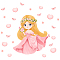 PVC Wall Stickers, for Wall Decoration, Princess Pattern, 390x440mm