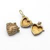 Brass Prayer Box Pendants KK-F722-26C-RS-3