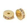 Rack Plating Brass Micro Pave Cubic Zirconia Beads KK-U030-27G-07-1