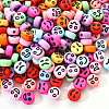 Opaque Acrylic Beads MACR-YW0001-22D-3