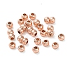 Rack Plating Brass Spacer Beads KKB-I709-03B-RG-2