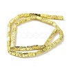 Electroplated Natural Lava Rock Beads Strands G-H303-A04-G01-2