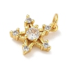 Brass Micro Pave Cubic Zirconia Pendants KK-H528-02G-2