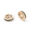 Brass Micro Pave Cubic Zirconia Beads KK-R216-10C-KCG01-2