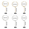 12Pcs 6 Styles 304 Stainless Steel Chain Bracelet Makings AJEW-TA0001-34-3