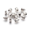 Tibetan Style Alloy Cord Ends X-TIBEP-30076-AS-FF-1