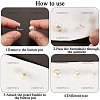 20Pcs ABS Plastic Pearl No Sewing Buttons BUTT-CY0001-22C-5