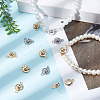 20 Sets 2 Colors 201 Stainless Steel Snap Clasps STAS-SC0004-14-5
