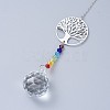 Crystals Chandelier Suncatchers Prisms Chakra Hanging Pendant AJEW-I040-12P-4