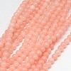 Natural Yellow Jade Beads Strands X-G-G598-6mm-YXS-22-1