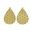 430 Stainless Steel Filigree Pendants STAS-S108-25A-05-2