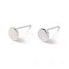 201 Stainless Steel Stud Earring Findings X-STAS-P308-09A-S-1