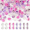 2Bags 200Pcs Transparent Glass Beads GLAA-TA0003-44C-1