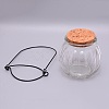 Empty Glass Wishing Bottle GLAA-WH0028-10-2