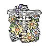 Floral Skeleton Enamel Brooches AL-I001-02EB-02-1