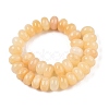 Natural Yellow Jade Beads Strands G-T138-74A-2