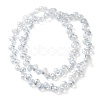 Electroplate Glass Beads Strands EGLA-D030-17P-2
