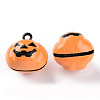 Halloween Baking Paint Brass Bell Pendants LS-KKB-S002-005-2