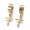 304 Stainless Steel Hoop Earrings X-EJEW-O087-01-1