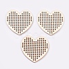 Wooden Needlecraft Cross-stitch Embroidered Blank Disc WOOD-L006-22-1