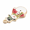 Christmas Theme Alloy Enamel Pendants ENAM-D060-04B-2